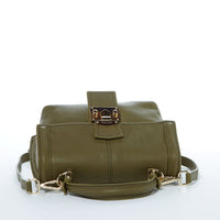 Thumbnail for Linda Leather Convertible Backpack Purse Olive Green -