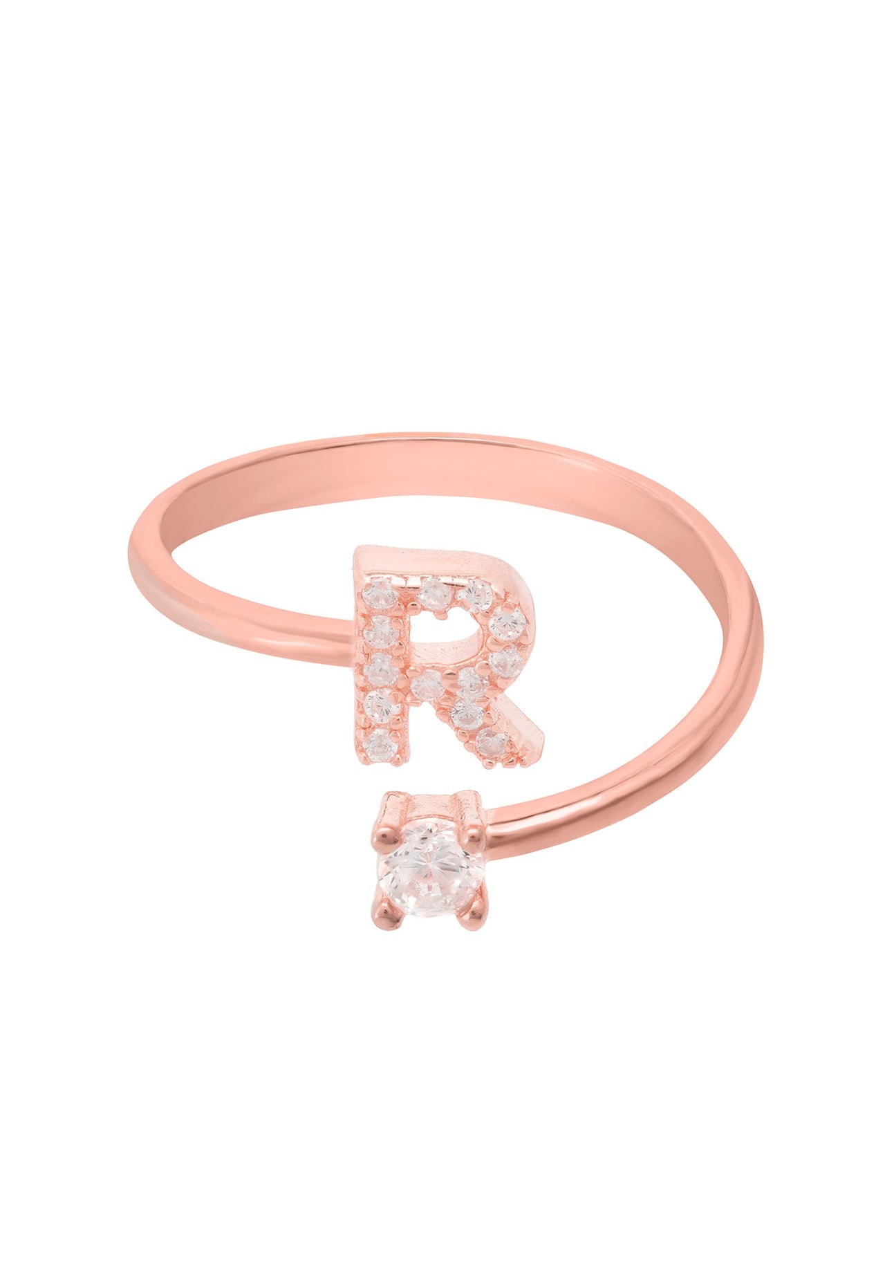 Initial Ring Rosegold R -