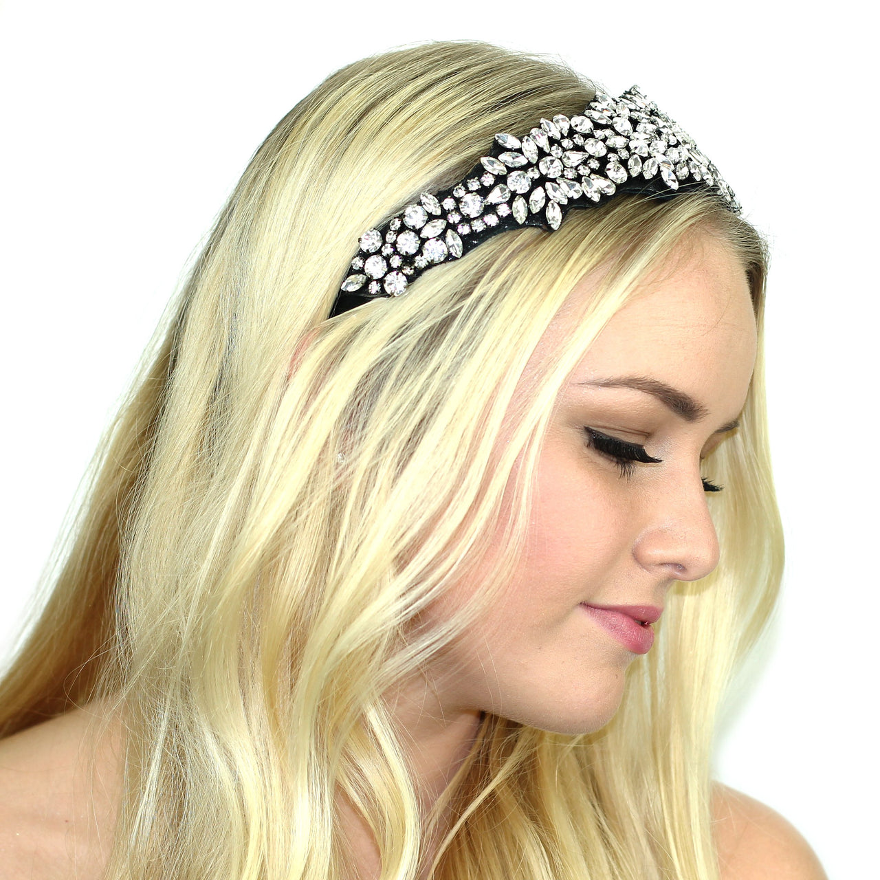 KRISTIN PERRY - Suede Crusted Headband - 1 COLOR -