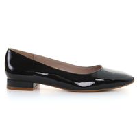 Thumbnail for Patent Leather Square Toe Ballerina (Black)