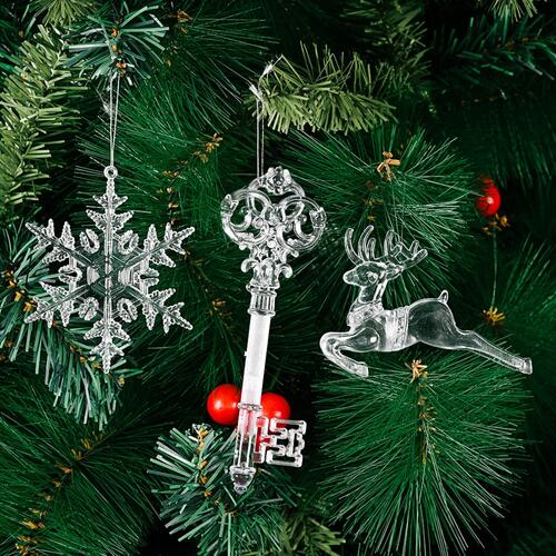 Christmas Hanging Ornaments - SETS OF 6 - 6 PCS. - [5-10 DAY DELIVERY] - T - 3 TYPES/STYLES -