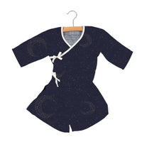 Thumbnail for Newcastle - Midnight Moon Bamboo Newcastle Mini Wrap Dress -