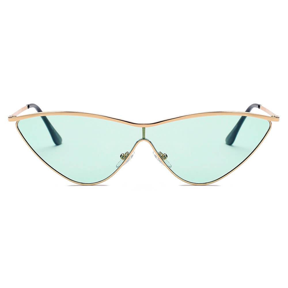 Fontana | S2067 - Women Metal Cat Eye Sunglasses - 5 COLORS -