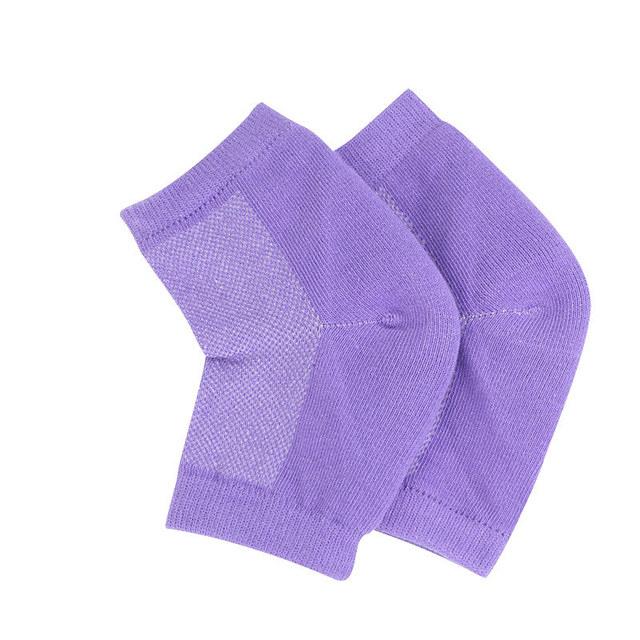 ML Delicate Beauty - Moisturizing Heel - Gel Pad Socks for Cracked Heel - Gel Sock 1 Pair/2pcs - 7 COLORS -