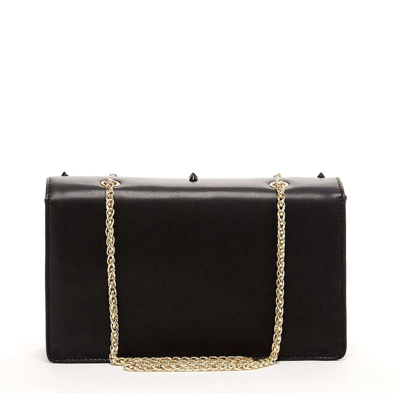 Josie Black Leather Chain Bag -