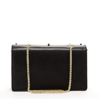 Thumbnail for Josie Black Leather Chain Bag -