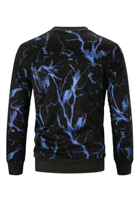 Thumbnail for Men's Fashion Casual Print Sweatshirt - K - 3 COLORS -