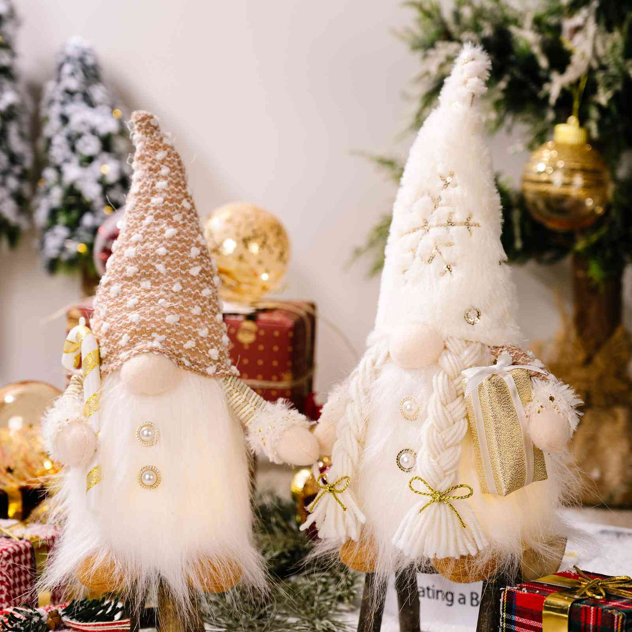 Light-Up Christmas Gnomes - 11.8'/12.6" - 5-10 DAY DELIVERY] - T - 2 TYPES -