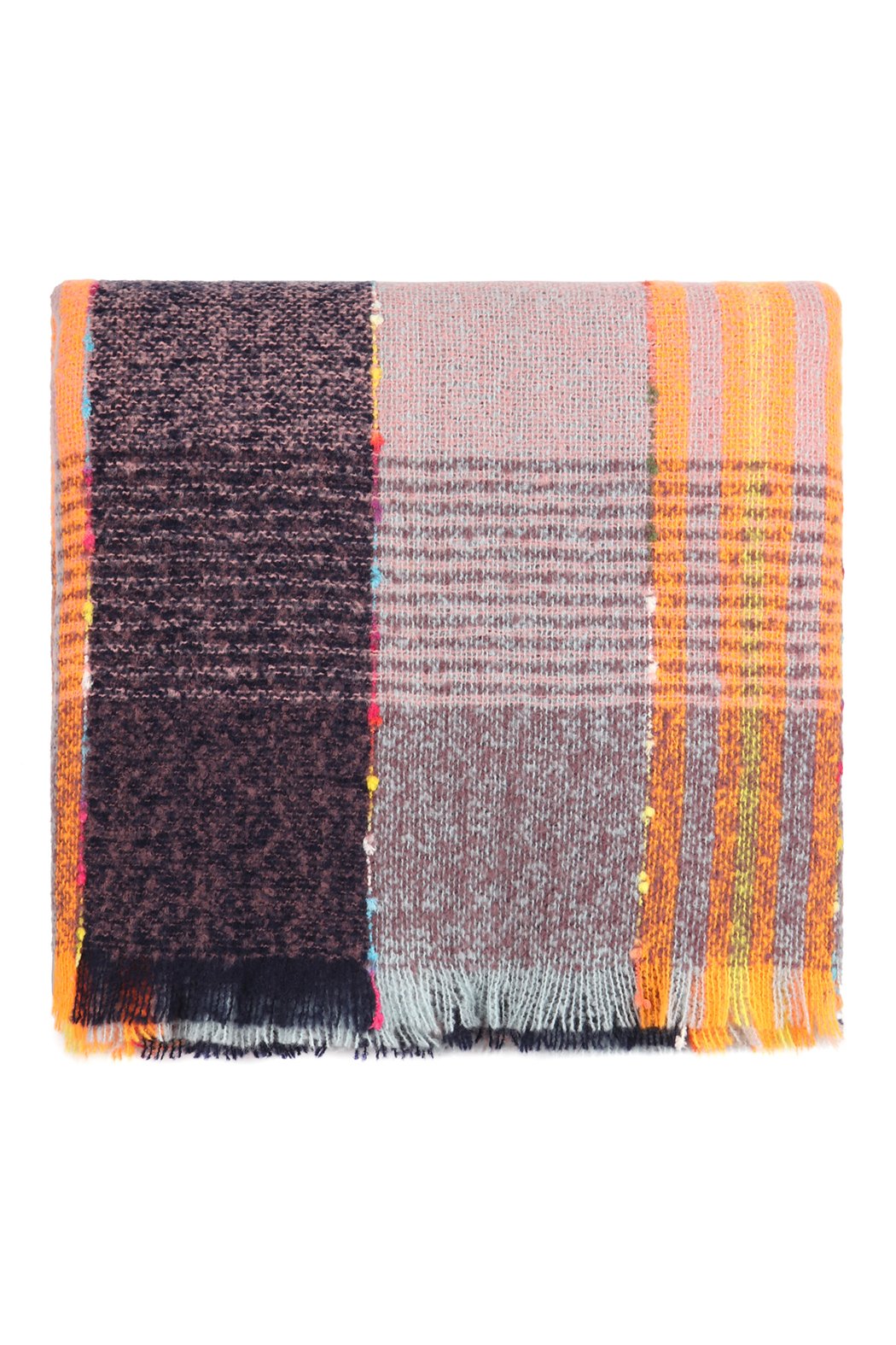 Riah Fashion - Blanket Fringed Scarf Multicolor -