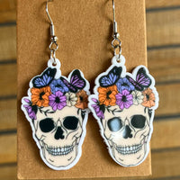 Thumbnail for Halloween Theme Acrylic Dangle Earrings - T - 6 STYLES -