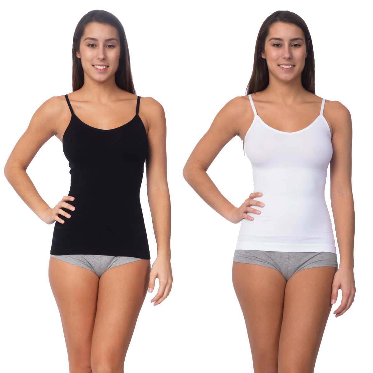 Seamless Shaping Reversible Camisole - 2 COLORS - 1 OR 2 PACKS -