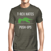 Thumbnail for T-Rex Push Ups Mens Funny Workout Shirts Lightweight Cotton T-Shirt - 8 COLORS -