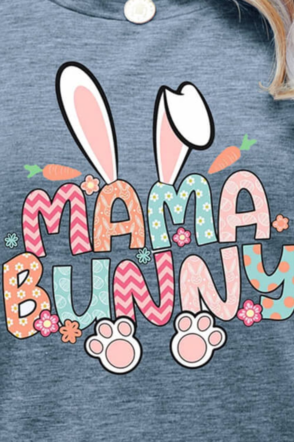 MAMA BUNNY Easter Graphic Short Sleeve Tee - T - 6 COLORS -