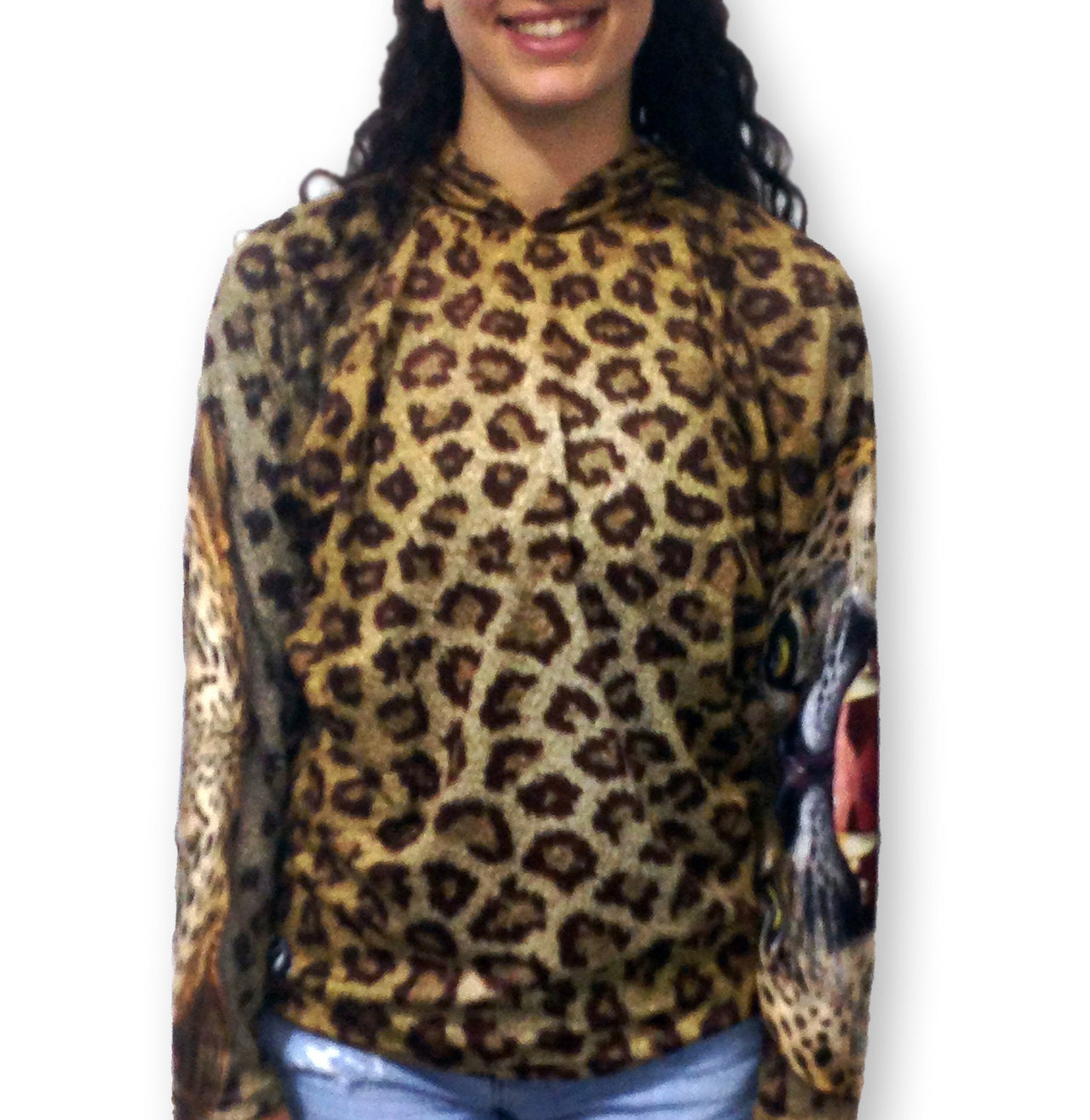 Mouthman - LEOPARD Hoodie Chomp Shirt - ADULT SIZES AVAILABLE - 12 SIZES -