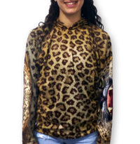 Thumbnail for Mouthman - LEOPARD Hoodie Chomp Shirt - ADULT SIZES AVAILABLE - 12 SIZES -