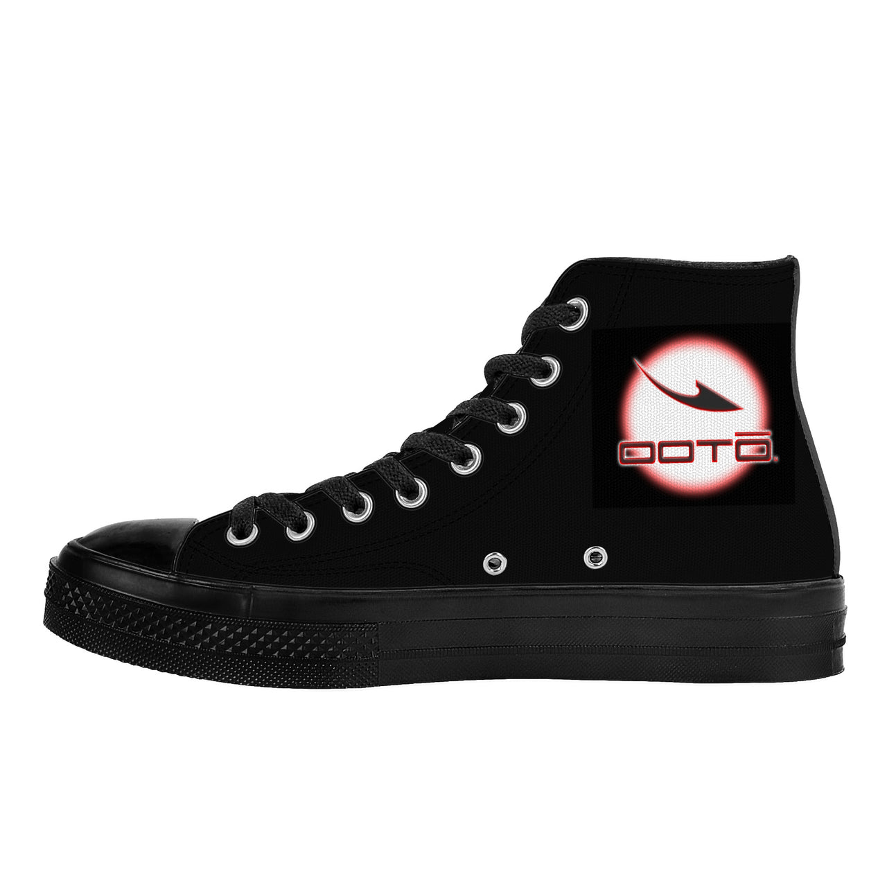 OOTO - High Top Canvas Shoes - CLASSIC WITH GLOW - Black soles - 1 COLOR -