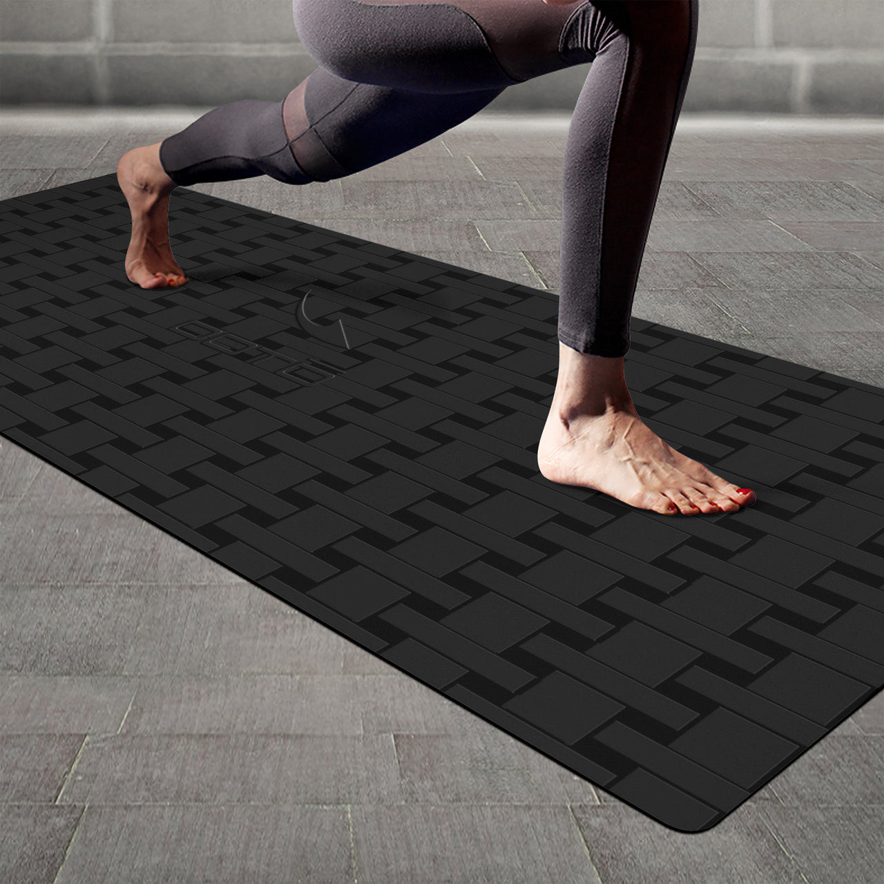 OOTO - Yoga Mat - Black weave on Black -