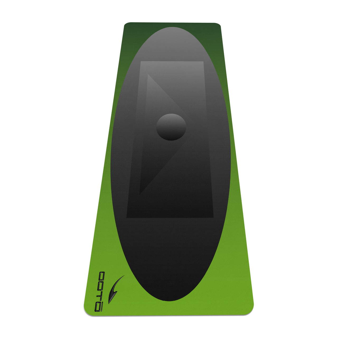 OOTO - Yoga Mat- Gray shape phase en green