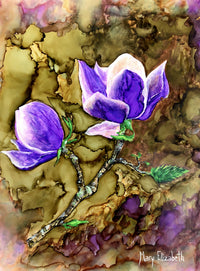 Thumbnail for Purple Magnolia : Greeting Card - 5