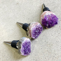 Thumbnail for Ellison & Young - Beauty of Nature Stone Wine Stopper - 5 STONE TYPES -