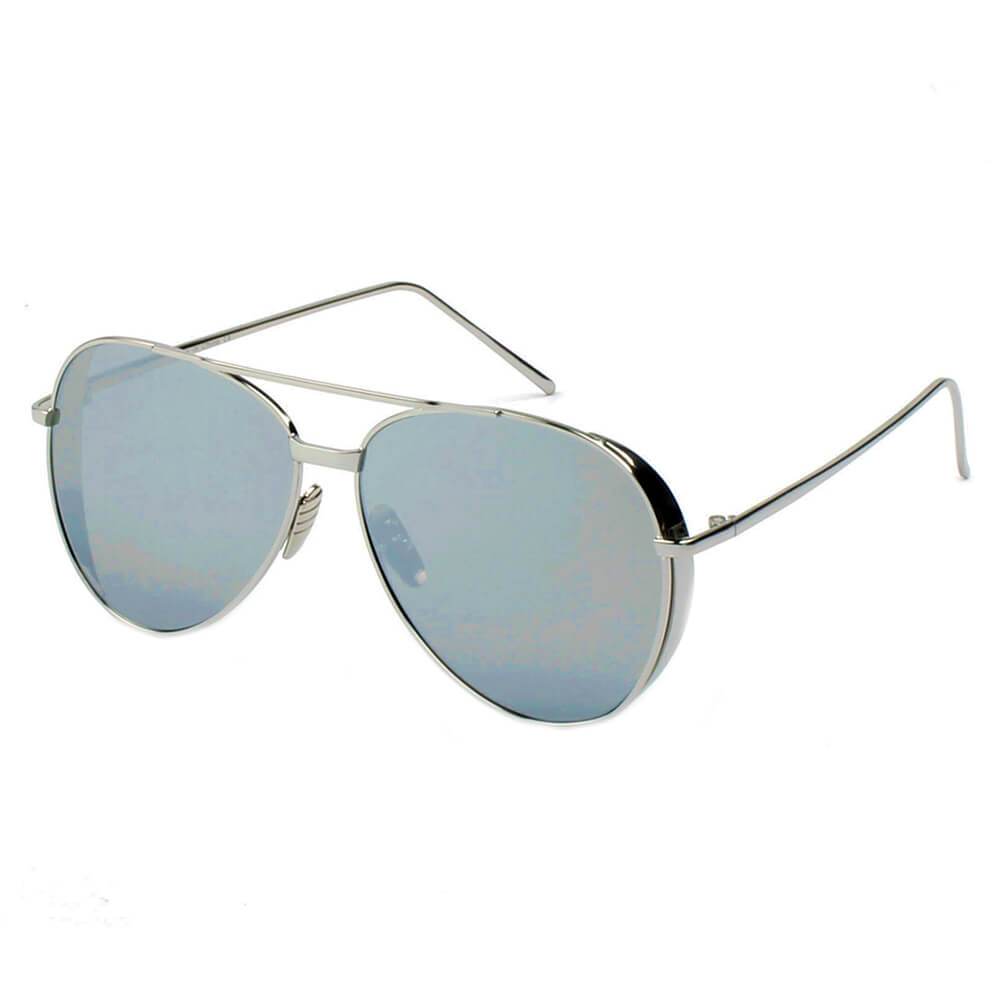 Delan | CD12 - Premium Mirrored Lens Oversize Aviator Sunglasses - 6 COLORS -