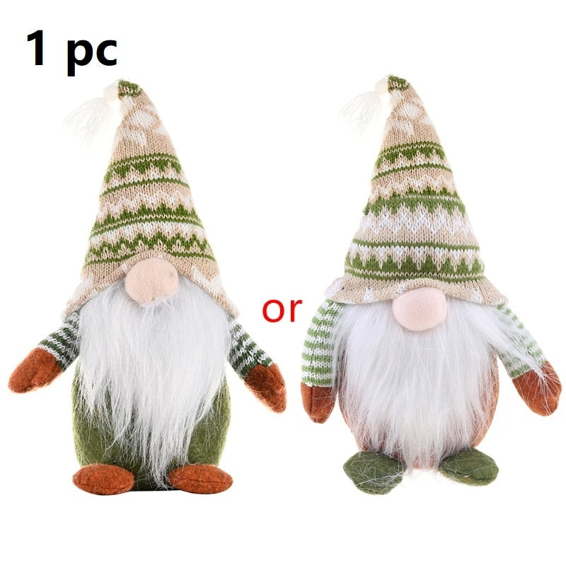 Handmade Christmas Elf Gnome Decoration - Standing Swedish Gnome Tomte Ornaments - 9.45" - 11.1" - [14-20 DAY DELIVERY] - SINGLE OR 2 COMBO TYPES -