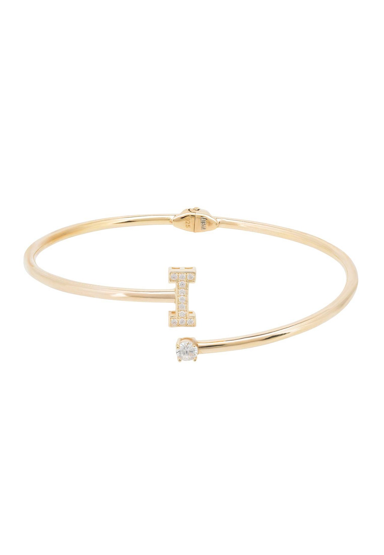 Initial Bangle Gold I -