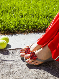 Thumbnail for SAND BY SAYA N.Y. - Chelsea Heart (Red) - Women's High Wedge - 3 COLORS -