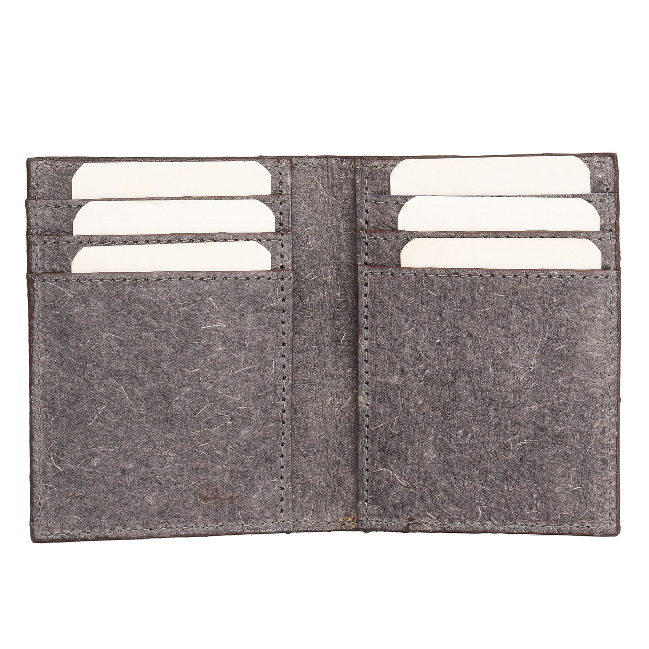 IKON SWEDEN - Coconut Leather Men Wallet - Dark Grey - 1 COLOR -