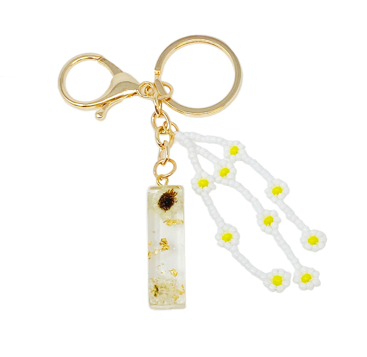 Ellison & Young - Baby Daisy Initial Key Chain - 20 LETTERS - FIND YOURS! -