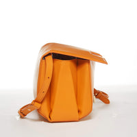 Thumbnail for Elizabeth Dark Orange Leather Saddle Bag -