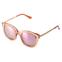 Thumbnail for Dekalb | CD02 - Women's Oversize Mirrored Lens Horned Rim Sunglasses - 6 COLORS -