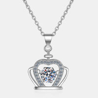 Thumbnail for Moissanite Crown 925 Sterling Silver Necklace