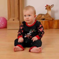 Thumbnail for BABY Reindeer Graphic Round Neck Jumpsuit - T -