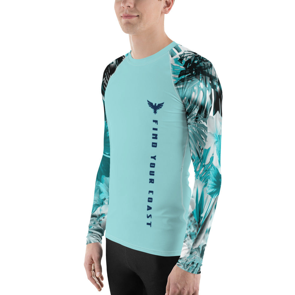 FYC - Men's Supply Co My Sundays Lt. Teal Performance Rash Guard UPF 40+ - 1 COLOR -