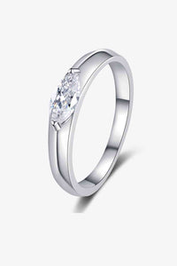 Thumbnail for Moissanite Rhodium-Plated Ring