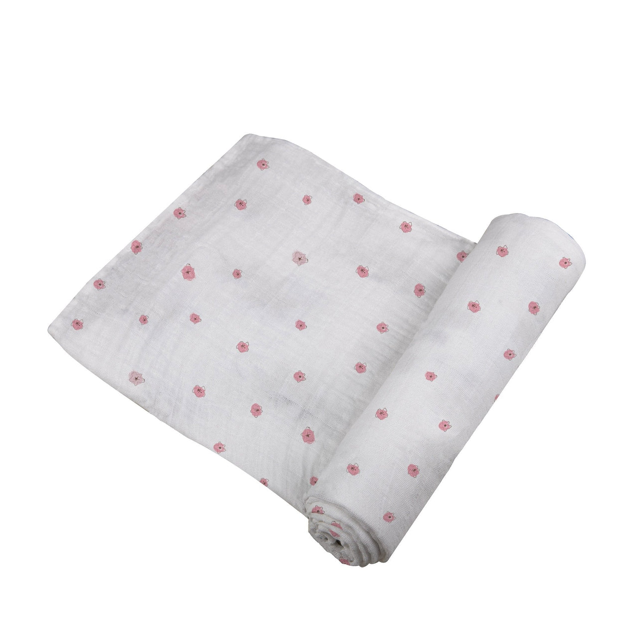 Newcastle - Pink Flower Bamboo Muslin Swaddle - 1 COLOR -