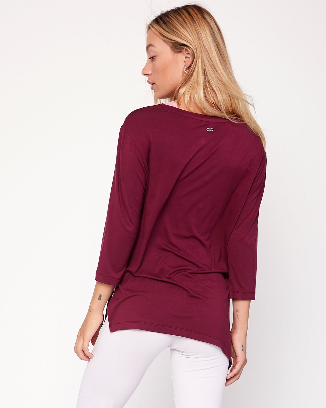 Rebody - Anen Side Tie 3/4 Sleeve Top - 2 COLORS -