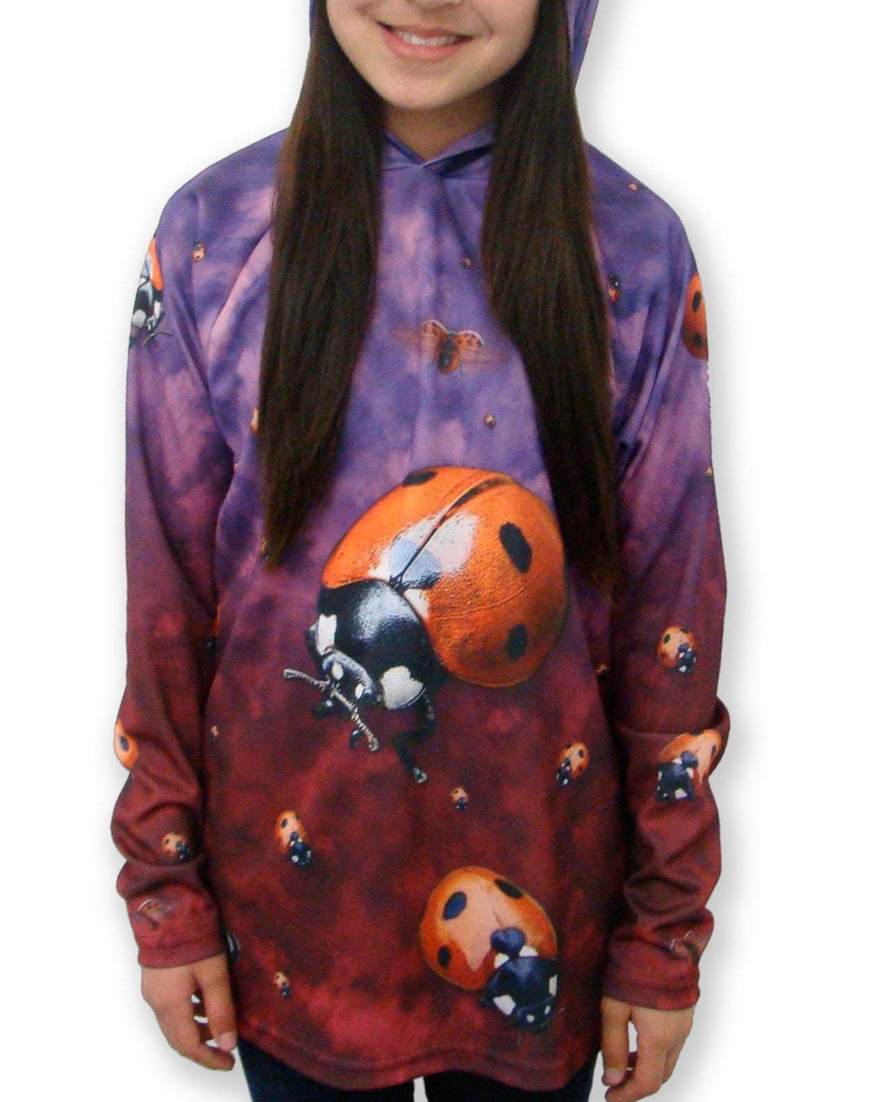 Mouthman - LADYBUG Hoodie Chomp Shirt - ADULT SIZES AVAILABLE! - 9 SIZES -