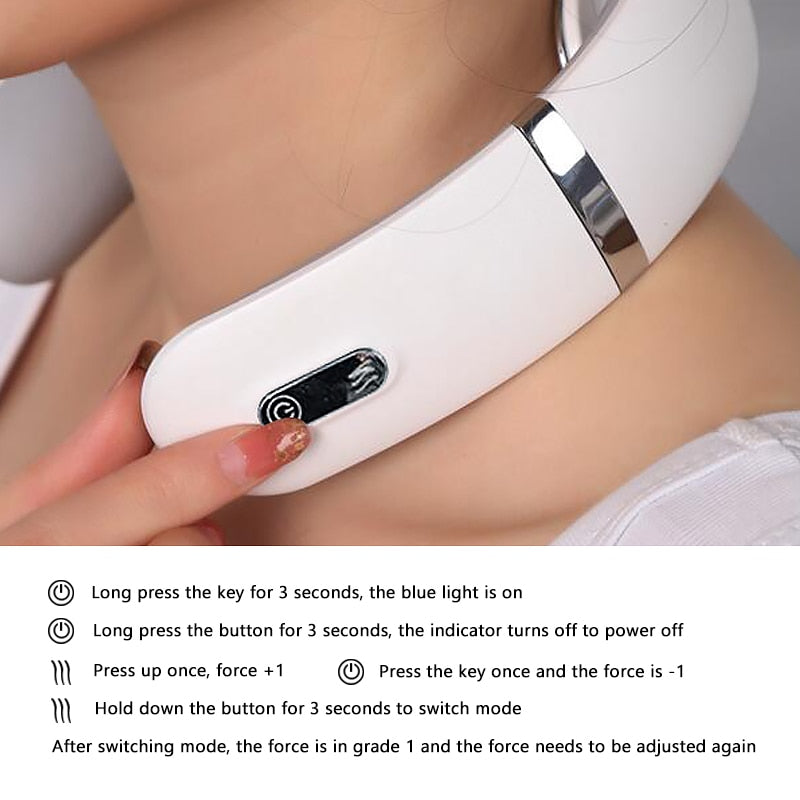 GENPIBEAR - Smart Electric Neck Massager - Shoulder Body Massager - Low Frequency Magnetic Therapy Pulse Pain Relief  - [23 DAY DELIVERY] - Heat / No Heat - 3 COLORS -