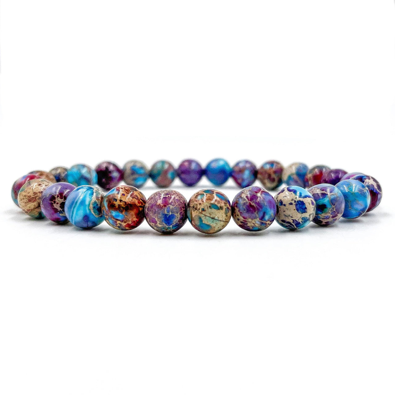 Union - Galaxy Imperial Jasper Gemstone Beaded Bracelet -