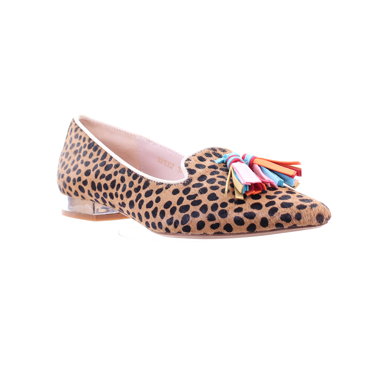 Leopard Print Pointed Toe Ballerina