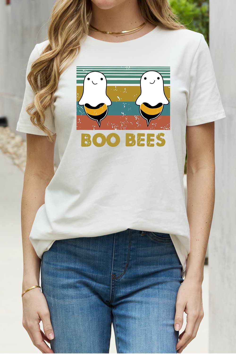 Simply Love - "BOO BEES" - Graphic Cotton Tee - T - 3 COLORS -