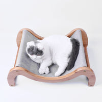 Thumbnail for Instachew - Raunji Hammock for Small to Medium Pets, Durable Flat Bed With Bamboo Wooden Frame, Mouldable Linen -