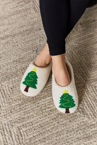 Thumbnail for Melody Christmas Tree Cozy Slippers - T - 1 COLOR -