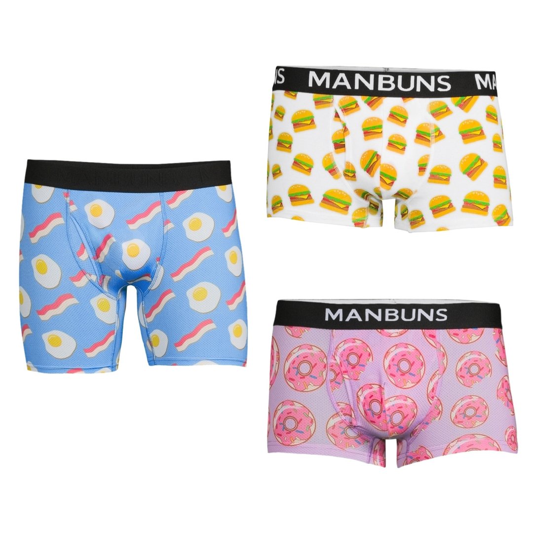 Men's Junk Food Inspired Underwear Mix | 3 Pack -