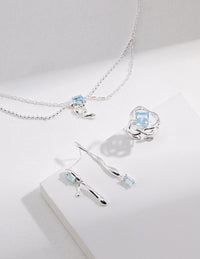 Thumbnail for Blue Topaz Statement Necklace