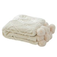 Thumbnail for Knit Blanket - Baby Super Soft Foldable Throw Knit Blanket - 3 COLORS -