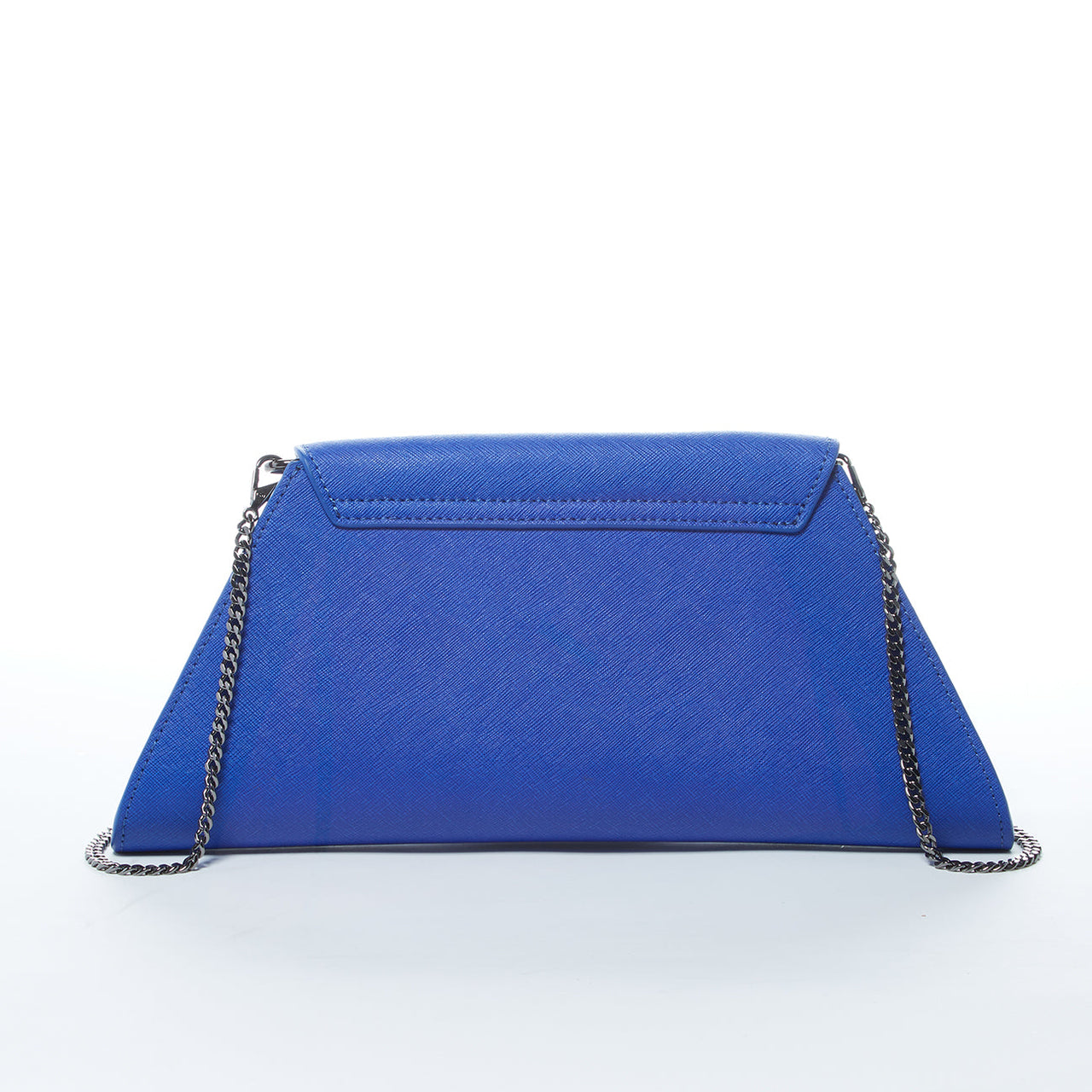 Angelica Cobalt Blue Leather Clutch Bag -