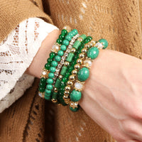 Thumbnail for Riah Fashion -  - Multibead Stackable Bracelet - 7 COLORS -